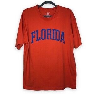 P2 by Pro Player Florida Gators Applique Spell Out Patch Sleeve Orange Tee XL
